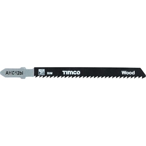 TIMCO Jigsaw Blades Wood Cutting Bi-Metal Blades - T101BF