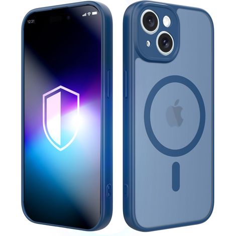 Apple iPhone 15 - 3mk MagCase Bleu Misty (1/5)