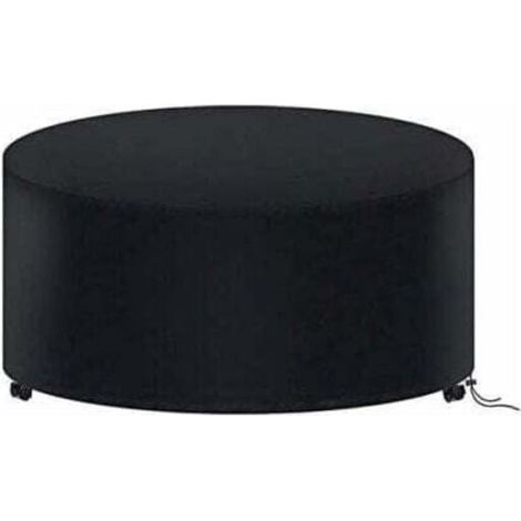 Housse de protection pour table de jardin ronde 180 x 90 cm, imperméable, en Oxford 210D, pour meubles de jardin (1/4)