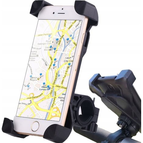 Supporto per telefono da bicicletta per manubrio, robusto, stabile, con ampio spazio. (1/5)