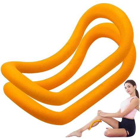 Anneau de Pilates et de Yoga Ajustable et Souple pour les épaules, le dos, les bras et les jambes (Lot de 2)