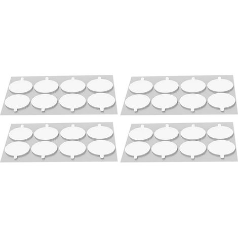 Lot de 240 autocollants double face ronds transparents forts repositionnables pour panneaux mousse acoustique (1/5)