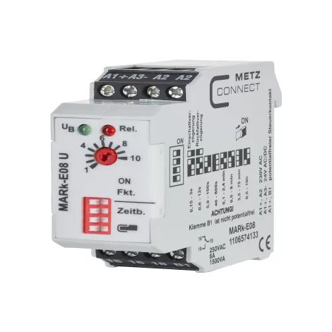 Metz Connect 1106574133 MARk-E08 Zeitrelais Multifunktional 230 V/AC 1 St. 1 Wechsler (1/2)