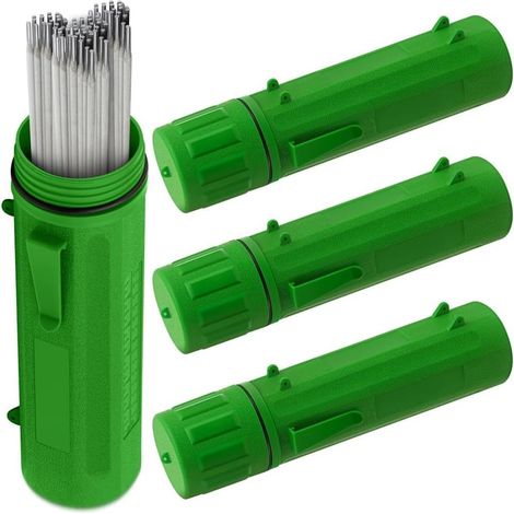 4 Tubes de Rangement pour Tiges D'Électrodes de 14 Pouces, Conteneur de Stockage de Tiges de Soudage Étanche à L'Air, Vert (1/5)