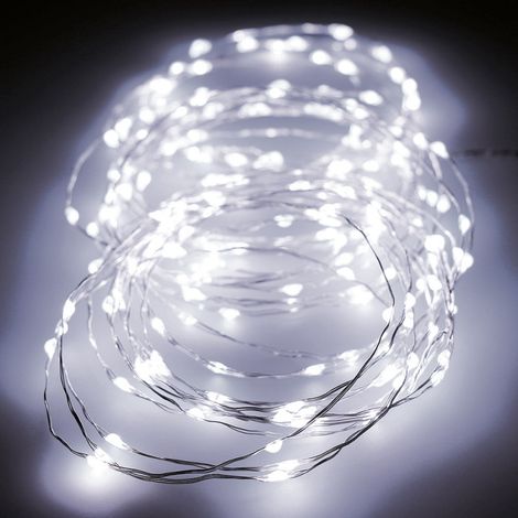 Guirlande micro led scintillante 14m 180 led lumière froide