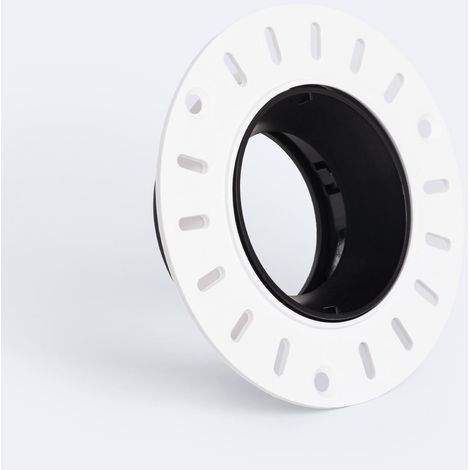 Downlight-Ring Rund Schwenkbar zur Integration in Gips/Gipsplatten für LED-Glühbirnen GU10 / GU5.3 Schnitt Ø70 mm Suefix Schwarz