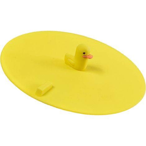 Abflussstopfen-Abdeckung, geruchsabweisend, kakerlakensicher, multifunktionale Silikon-Bodenablaufabdeckung für Bad, WC und Küche, Yellow Duck (1/5)