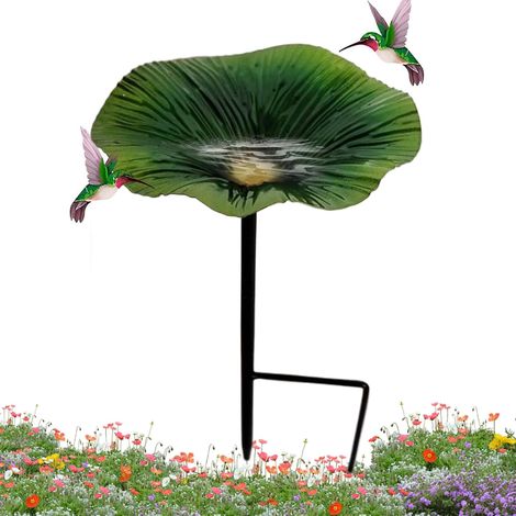 Bain D'oiseau Extérieur - Support De Bain d'oiseaux avec Bol À Nourriture - (1/5)