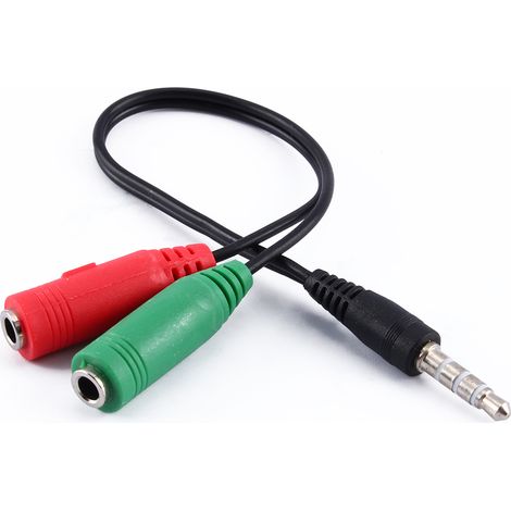 Adaptateur Double Jack 3,5mm pour Casque et Enceintes - Convertisseur Audio (1/5)