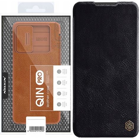 Custodia con fondina in pelle Nillkin Qin per Samsung Galaxy A73, nera (1/5)