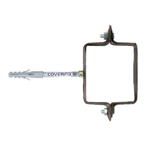 Conf. 2 pz collare per pluviale testa di moro quadrato 100x100 mm grondaie pluviali tubi (1/4)