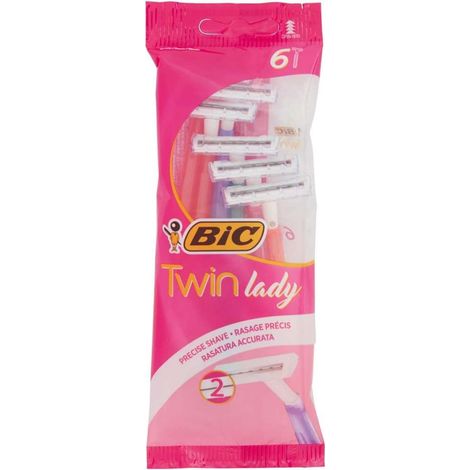 BIC RASOIO TWIN LADY 2 LAME SENSITIVE 6PZ. (1/2)