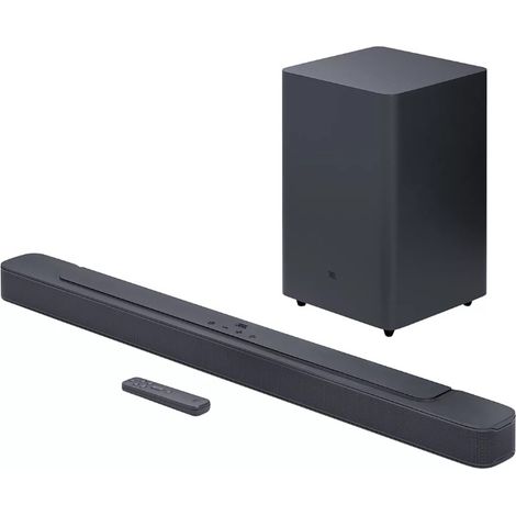 Barre de son 2.1 avec subwoofer sans fil – 300W – Bluetooth 4.2 – HDMI ARC – Dolby Digital pour son immersif – JBL