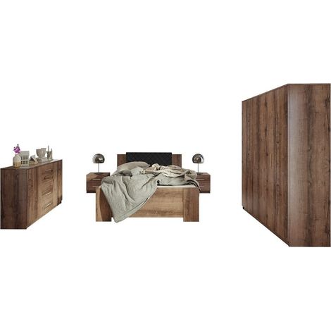 Conjunto de dormitorio Catromi 123, Roble del Monastery + Soft Pik 011 (1/5)