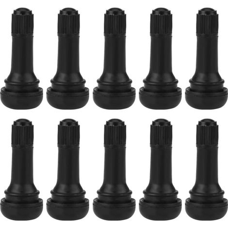 10 Pieces Car Auto TR413 Wheel Snap In Tire Valve Stem Short Rubber Tire Valve (1/5)