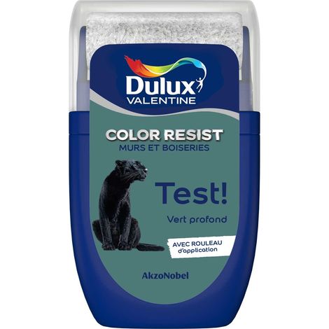 Testeur couleur Vert Profond 30 mL - Peinture Color Resist - Dulux Valentine