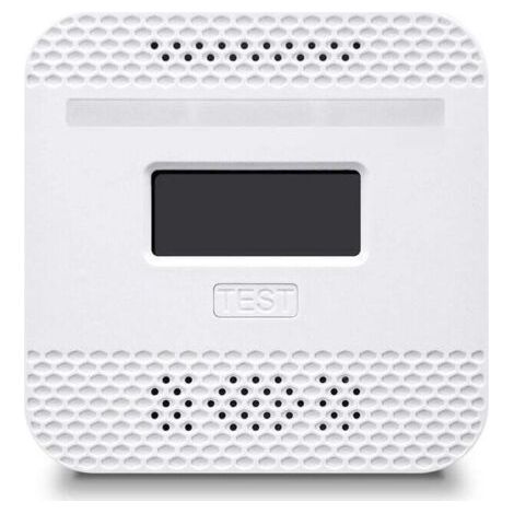 Carbon Monoxide Detector, Intelligent Carbon Monoxide Detector with LCD Display, Complies with EN 50291 Standard, with Test Button and LED Status Indicator (Mini 1PC) (1/4)