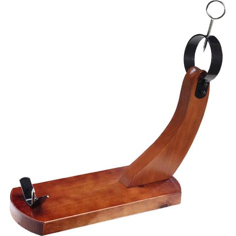 jamonero mod.huelva madera pino lacado nogal sin cuchillo 3919
