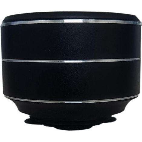 Deux haut-parleurs sans fil à conduction osseuse - montage par ventouse, qualité sonore haute fidélité, basses améliorées, design en forme d'anneau portable, capacités audio dynamiques, noir. (1/2)
