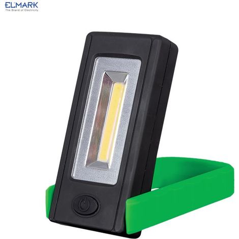 LAMPADA LAVORO CON BASE ROTANTE 3W COB GREEN PLUG