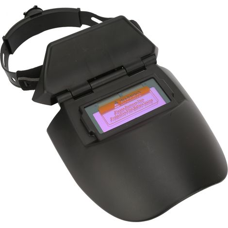 Solarbetriebene, selbstverdunkelnde fotoelektrische Schweißmaske, Schweißergesichtsschutz, Halbhelm (Schwarz) (1/5)