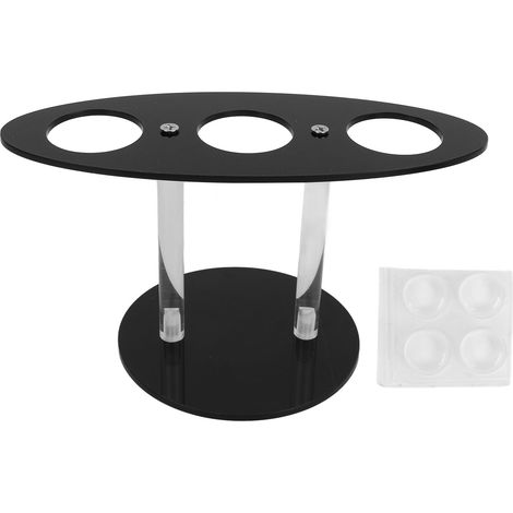 Ice Cream Cone Holder Stand Acrylic 3 Holes Hand Roll Sushi Display Stand for Party Wedding Christmas Thanksgiving