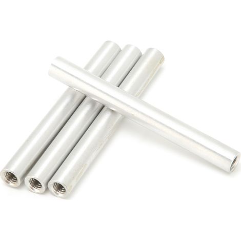 10 Entretoises Filetées Femelles M4x0.7mm Longueur 48mm en Alliage d'Aluminium - Kit de 10 Pièces