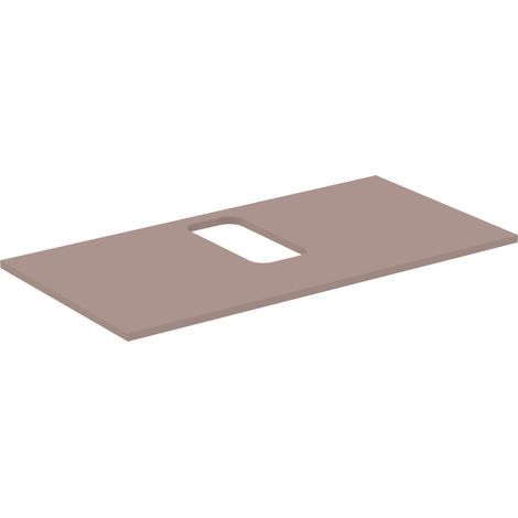 Piastra IS WT i.life B con collo centrale per parete WT 1002x507x18mm Greige opaco (1/2)