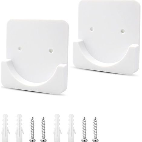 Set mit 2 selbstklebenden Duschvorhangstangenhalterungen inklusive Kleber und Schrauben für Duschvorhangstangen (1/5)