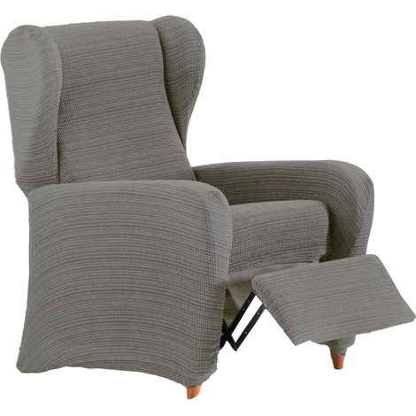 Housse de Fauteuil de Relaxation élastique en Jacquard – Housse de Fauteuil à Oreilles réglable, Respirante et Anti-Usure, Facile à Mettre et à enlever, Style tapissé