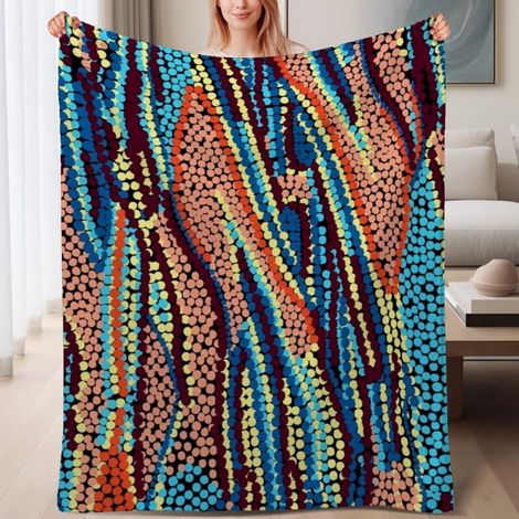 Couverture de lit en polaire, jeté doux et chaud pour le printemps, légère et luxueuse en microfibre de polyester, décoration intérieure, cadeau parfait pour hommes femmes,6080 pouces (1/4)