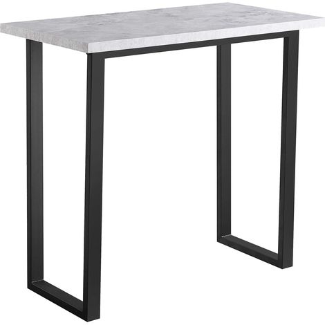 AINPECCA Grey Breakfast Bar Table Metal Leg Kitchen Dining Room Industrial Furniture UK (1/5)