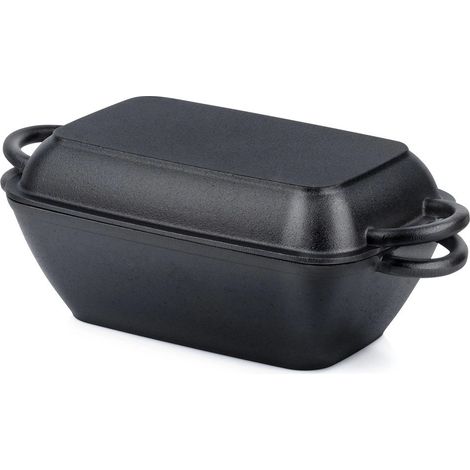Plat à rôtir en fonte 2 en 1 3,5 l / 1,5 l