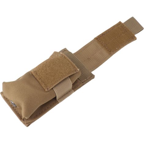 Taschenlampen-Hängetasche, aus wasserdichtem Nylon, stylische Zubehörtasche für Taschenlampen, ideal für Outdoor-Aktivitäten, Khaki (1/5)