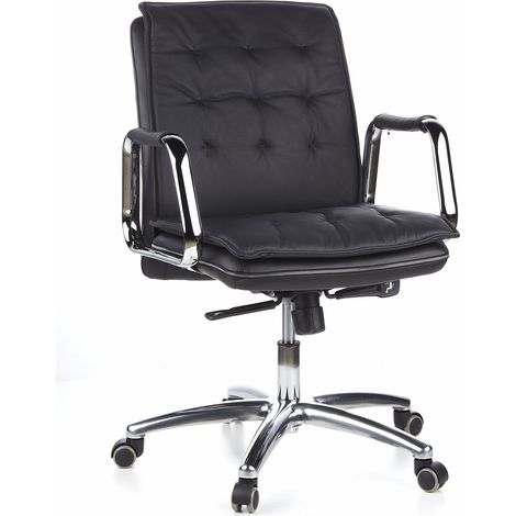 Bürostuhl / Chefsessel VILLA 10 Nappaleder schwarz hjh OFFICE (1/5)