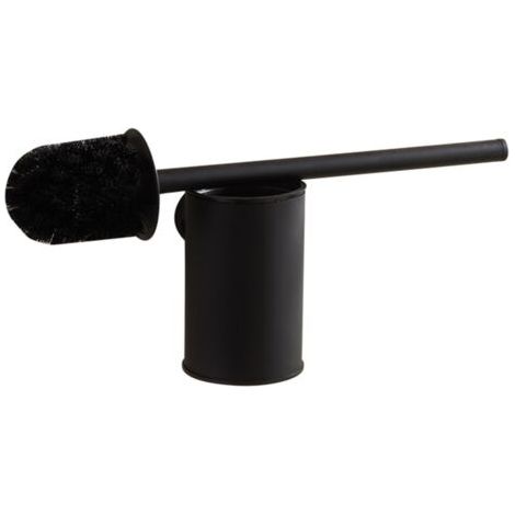 WC Suspendu Noir Support Mural Brosse WC Brosse WC Brosse de Toilette Brosse Toilette Noir 304 en Acier Inoxydable (1/5)