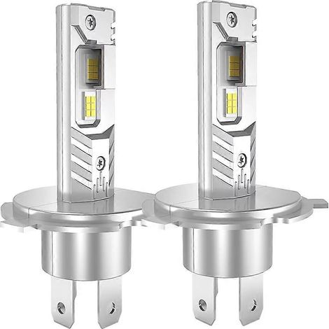 2pcs H4 LED Lights for Direct Insertion Car Headlight Bulb Mini Auto Lamp Bright Spotlights Headlamp 4500LM 6000K (1/5)