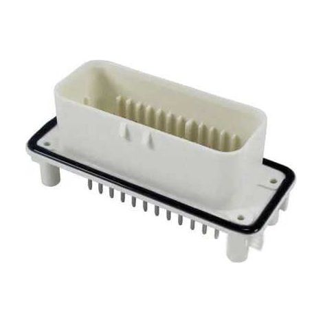 Connettore AmpSeal femmina 35 vie bianco da circuito stampato con pin dorato