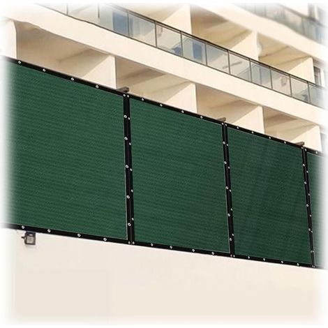 High Density Shade Net, Shade Fabric, Privacy Protection Mesh, Dark Green Sun Protection Tarpaulin for Patio, Lawn, Camping, Swimming Pool (Size: (2x10) m) (1/5)