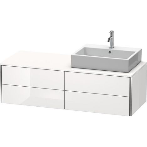 Meuble sous-vasque XSQUARE 400x1400x548m avec éclairage re blanc brillant