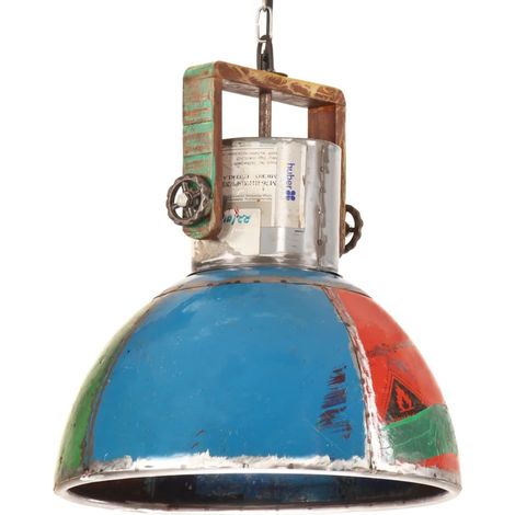 Industrial Hanging Lamp 25 W Multicolour Round 40 cm E27 vidaXL (1/5)