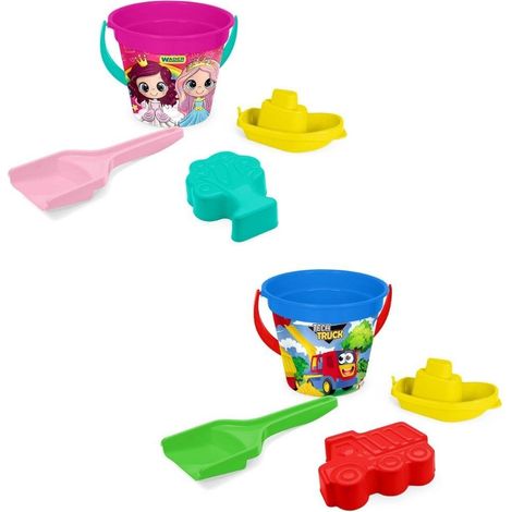Set da sabbia da 4 pezzi, mix