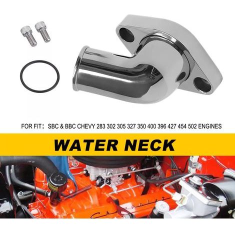 45° DREHBARES WASSERHALS-THERMOSTATGEHÄUSE FÜR SBC BBC CHEVY 327 350 396 454 502