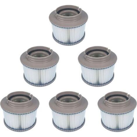 Pack of 6 replacement filters for FD2089 cartridge pump - Dimensions 8.6 cm x 11.5 cm - 120 pleats for efficient filtration (1/5)