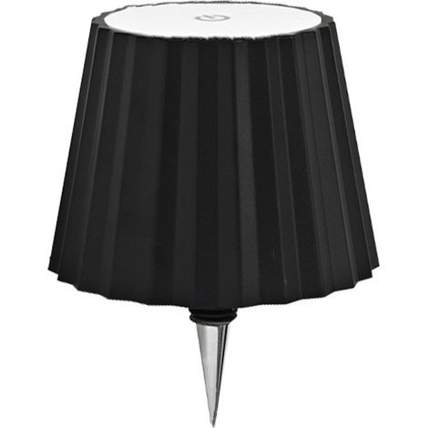 Lampe de table LED forme bouteille de vin rechargeable USB, intensité variable, noire