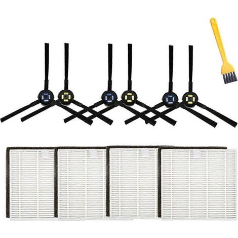 Kits d'accessoires de remplacement pour filtres de brosse latérale pour aspirateurs ILife V8, V8S Plus, X750, X800, X785 et V80 Max. (1/5)