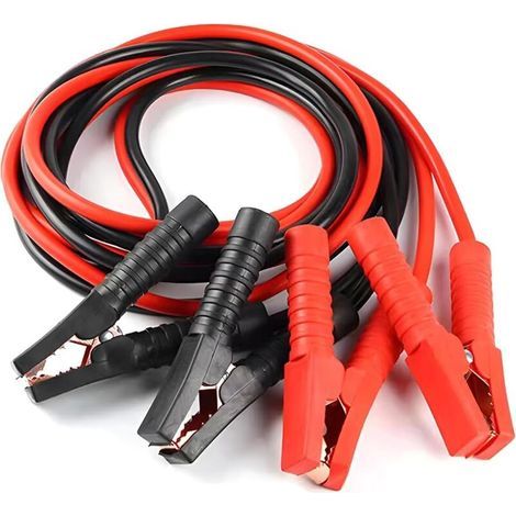 Starthilfekabel für Autobatterien, Kupfer-Starthilfekabel für Autos und Motorräder, Schnellanschluss-Starthilfekabel für die Festinstallation, geeignet für Pkw und Lkw (1/5)