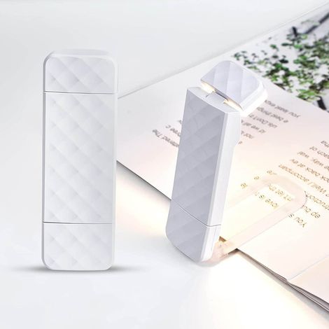 Lampe torche USB pliable avec 3 modes de couleur, gradation progressive, conception simple à clipser, adaptée aux réparations, à la lecture, à l'évaluation de bijoux et à d'autres travaux. (1/5)