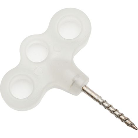Piquets de terrasse lumineux pour tente, piquets de sol lumineux, vis à 3 œillets, accessoires de camping stables en acier inoxydable (1/4)