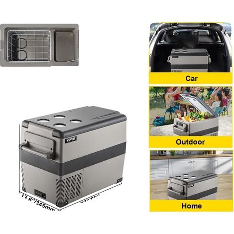 Réfrigérateur de voiture, refroidissement portable, économe en énergie, 45 L (1/2)